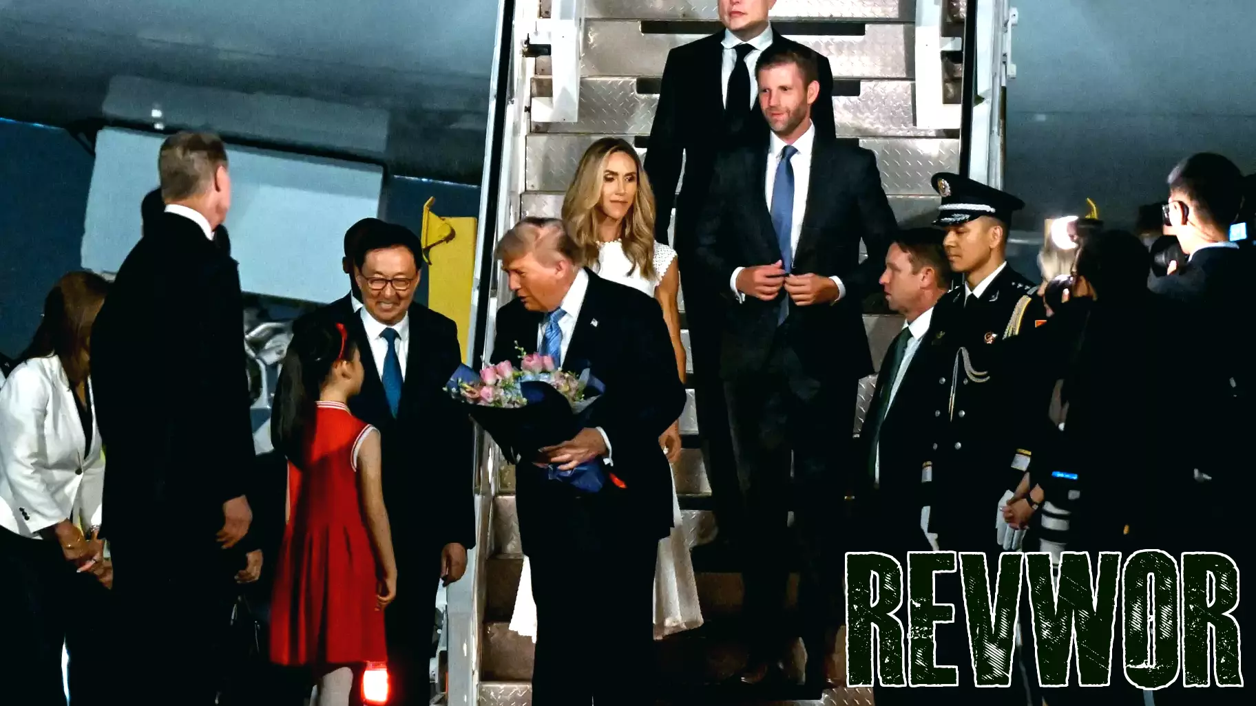Eric Trump, Who Runs the Family Business, Hops Along on the Plane to China