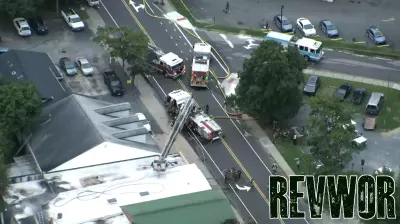 Fire on E. Main Street Displaces Two Businesses and Inflicts Major Damages